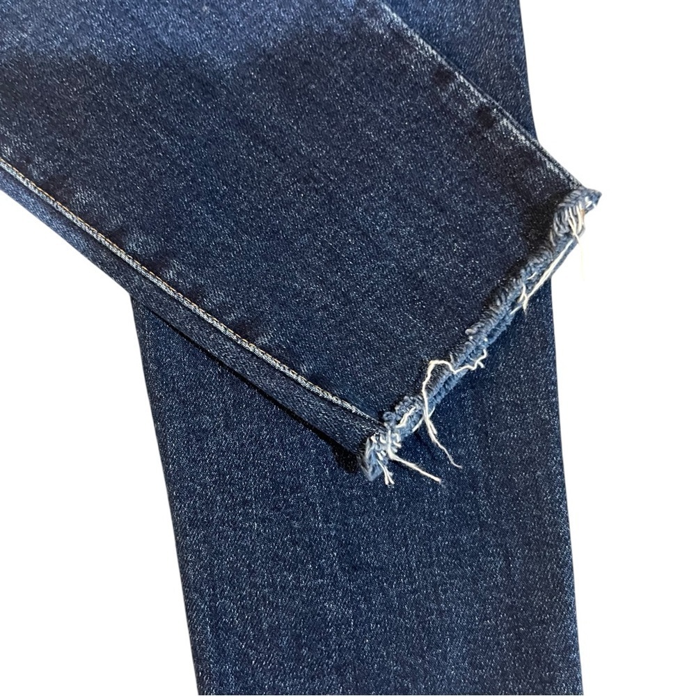 J. Crew 9” Toothpick Skinny Dark Denim Jeans Raw Hem Sz 30 - Picture 9 of 9